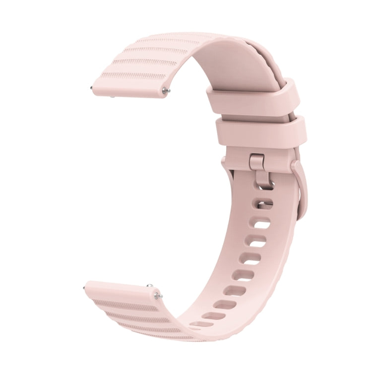 For Huawei Watch 4 / 4 Pro Wavy Dot Pattern Solid Color Silicone Watch Band(Pink) - Watch Bands by PMC TechLife | Online Shopping South Africa | PMC TechLife