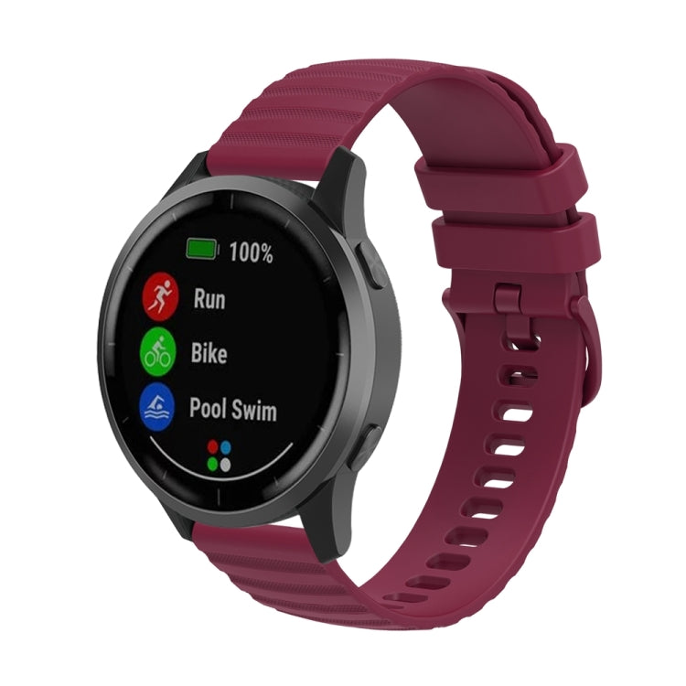 For Huawei Watch 4 / 4 Pro Wavy Dot Pattern Solid Color Silicone Watch Band(Wine Red) - free shipping - PMC TechLife - Order now!