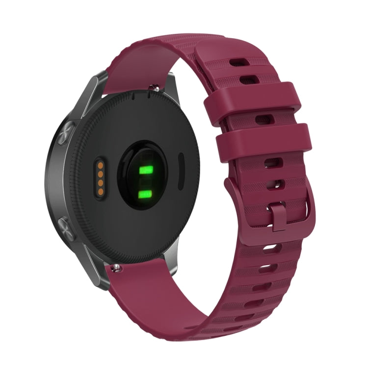 For Huawei Watch 4 / 4 Pro Wavy Dot Pattern Solid Color Silicone Watch Band(Wine Red) - free shipping - PMC TechLife - Order now!