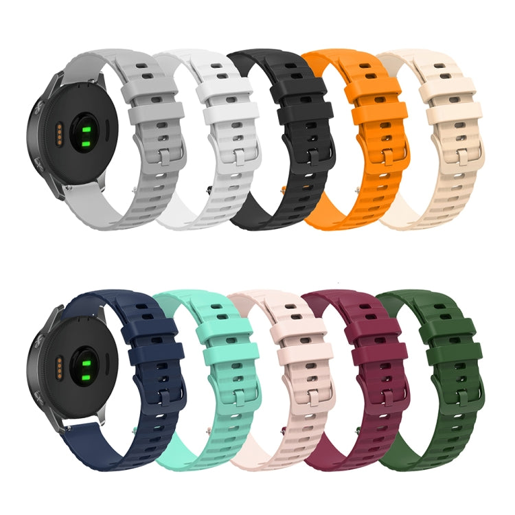 For Huawei Watch 4 / 4 Pro Wavy Dot Pattern Solid Color Silicone Watch Band(Pink) - Watch Bands by PMC TechLife | Online Shopping South Africa | PMC TechLife