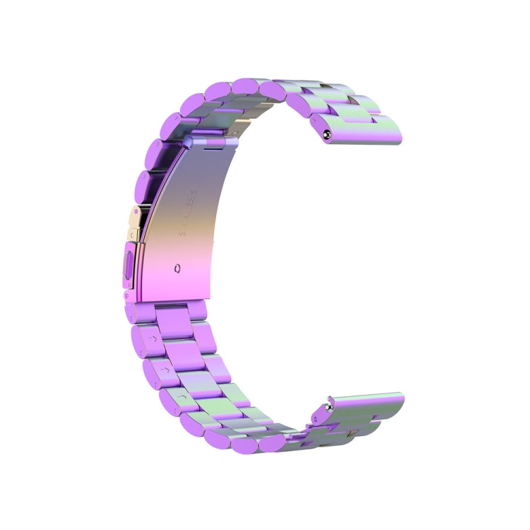 For Huawei Watch 4 / 4 Pro Three Bead Stainless Steel Watch Band(Colorful) - Watch Bands by PMC TechLife | Online Shopping South Africa | PMC TechLife