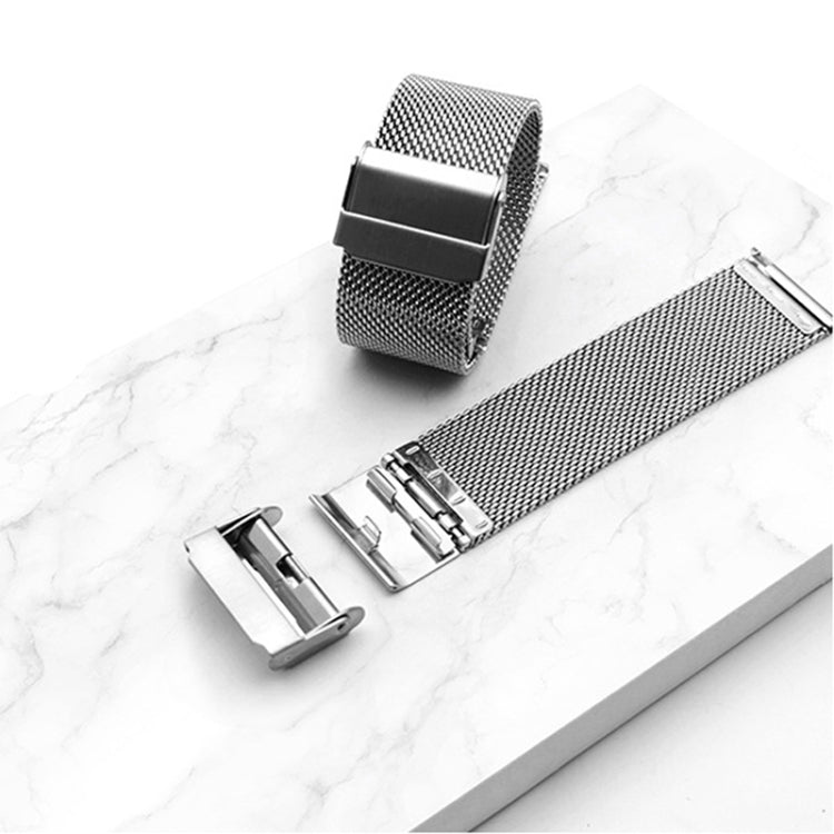 For Huawei Watch 4 / 4 Pro Milan Steel Mesh Double Buckle Watch Band(Silver) - Watch Bands by PMC TechLife | Online Shopping South Africa | PMC TechLife