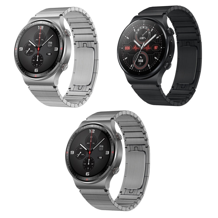 For Huawei Watch 4 / 4 Pro One Bead Stainless Steel Watch Band(Silver) - Watch Bands by PMC TechLife | Online Shopping South Africa | PMC TechLife