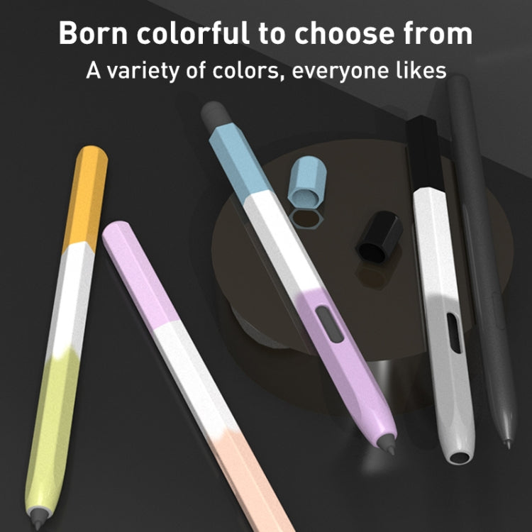 For Samsung Galaxy Tab S6 Lite LOVE MEI Rainbow Liquid Silicone Protective Pen Case(Yellow) - Pencil Accessories by LOVE MEI | Online Shopping South Africa | PMC TechLife