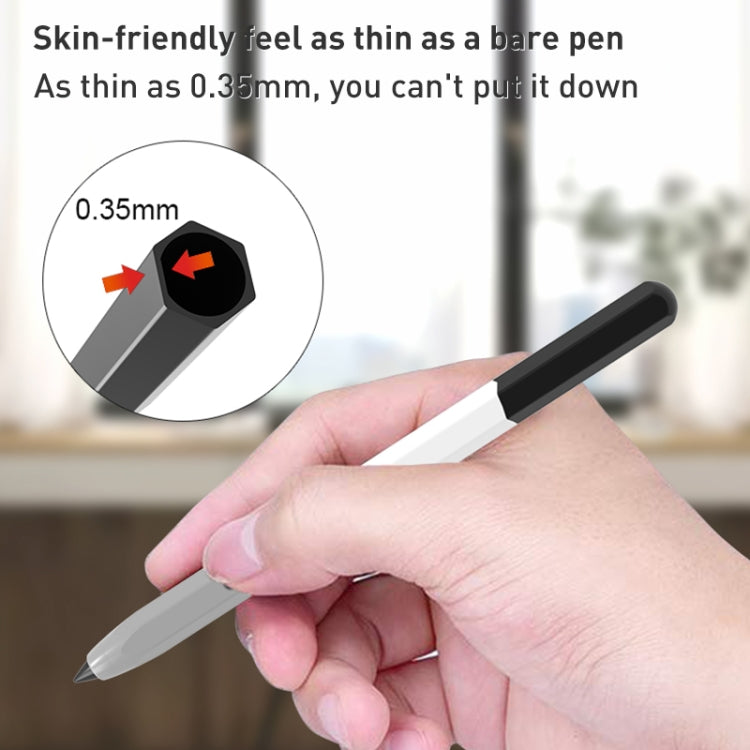 For Samsung Galaxy Tab S7 LOVE MEI Rainbow Liquid Silicone Protective Pen Case(Black) - Pencil Accessories by LOVE MEI | Online Shopping South Africa | PMC TechLife