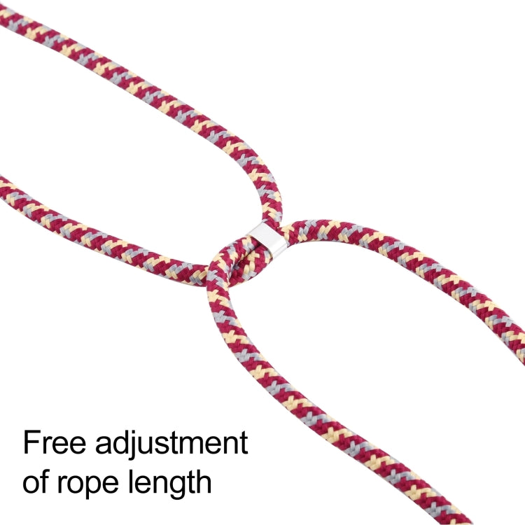 For iPhone 16 Pro Transparent Acrylic Airbag Shockproof Phone Protective Case with Lanyard(White Grey Fine Lines) - iPhone 16 Pro Cases by PMC TechLife | Online Shopping South Africa | PMC TechLife | Buy Now Pay Later Mobicred