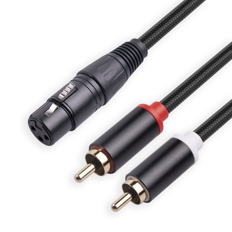RCA20 XLR Female to Dual RCA Y-Splitter Audio Cable, Length:2m - Microphone Audio Cable & Connector by PMC TechLife | Online Shopping South Africa | PMC TechLife