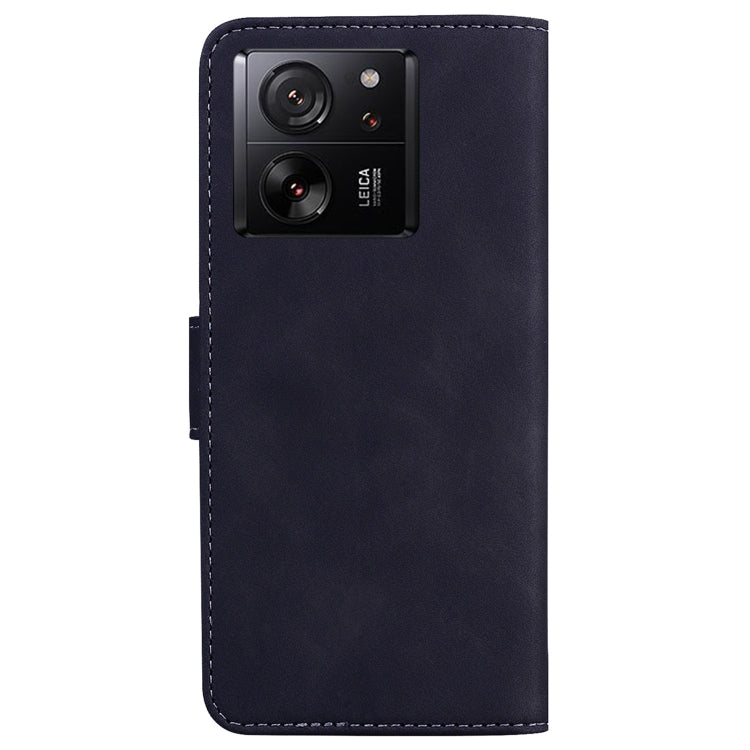 For Xiaomi 13T / 13T Pro / Redmi K60 Ultra Skin Feel Pure Color Flip Leather Phone Case(Black) - Redmi K60 Ultra Cases by PMC TechLife | Online Shopping South Africa | PMC TechLife | Buy Now Pay Later Mobicred