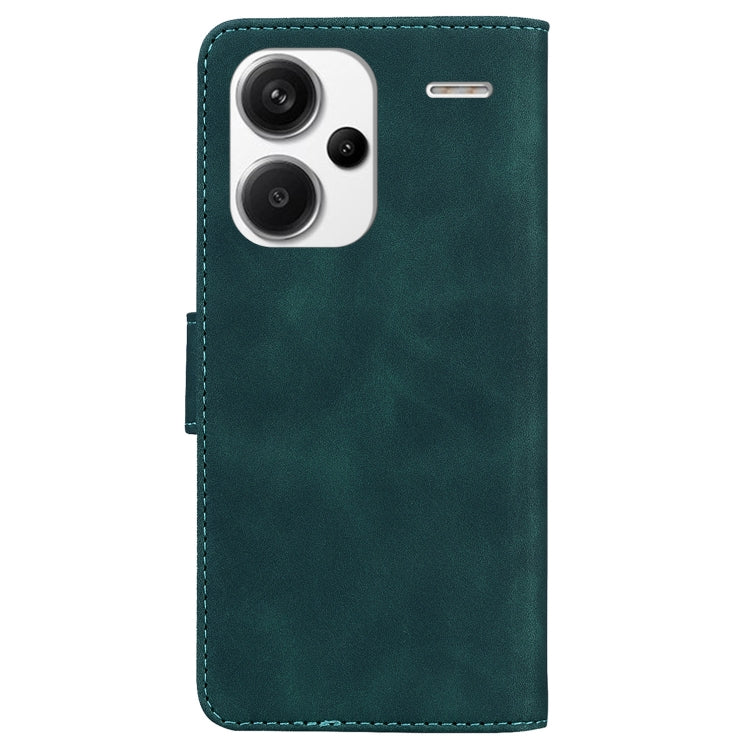 For Xiaomi Redmi Note 13 Pro+ 5G Skin Feel Pure Color Flip Leather Phone Case(Green) - Note 13 Pro+ Cases by PMC TechLife | Online Shopping South Africa | PMC TechLife | Buy Now Pay Later Mobicred