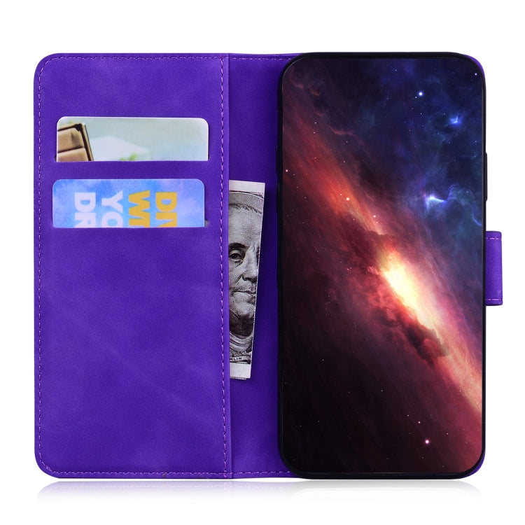For Xiaomi Redmi K70E / Poco X6 Pro Skin Feel Pure Color Flip Leather Phone Case(Purple) - K70E Cases by PMC TechLife | Online Shopping South Africa | PMC TechLife | Buy Now Pay Later Mobicred