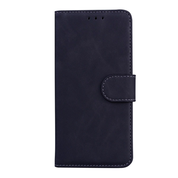 For Motorola Moto G Play 4G 2024 Skin Feel Pure Color Flip Leather Phone Case(Black) - Motorola Cases by PMC Jewellery | Online Shopping South Africa | PMC Jewellery | Buy Now Pay Later Mobicred