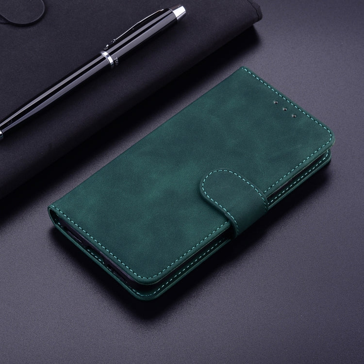 For Motorola Moto G Power 5G 2024 Skin Feel Pure Color Flip Leather Phone Case(Green) - Motorola Cases by PMC Jewellery | Online Shopping South Africa | PMC Jewellery | Buy Now Pay Later Mobicred