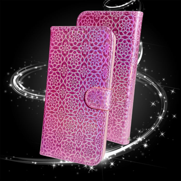 For iPhone 16 Pro Max Colorful Magnetic Buckle Leather Phone Case(Pink) - iPhone 16 Pro Max Cases by PMC TechLife | Online Shopping South Africa | PMC TechLife | Buy Now Pay Later Mobicred