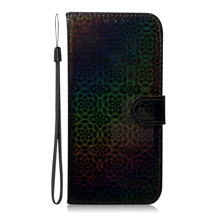 For Motorola Moto G Power 5G 2024 Colorful Magnetic Buckle Leather Phone Case(Black) - Motorola Cases by PMC Jewellery | Online Shopping South Africa | PMC Jewellery | Buy Now Pay Later Mobicred