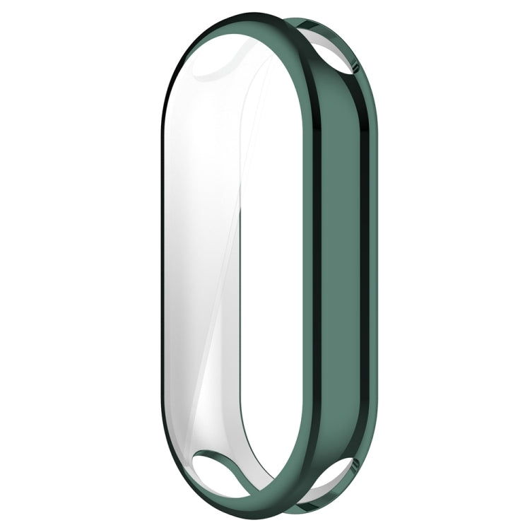 For Xiaomi Mi Band 8 Full Coverage TPU Electroplating Watch Protective Case(Green) - Watch Cases by PMC TechLife | Online Shopping South Africa | PMC TechLife