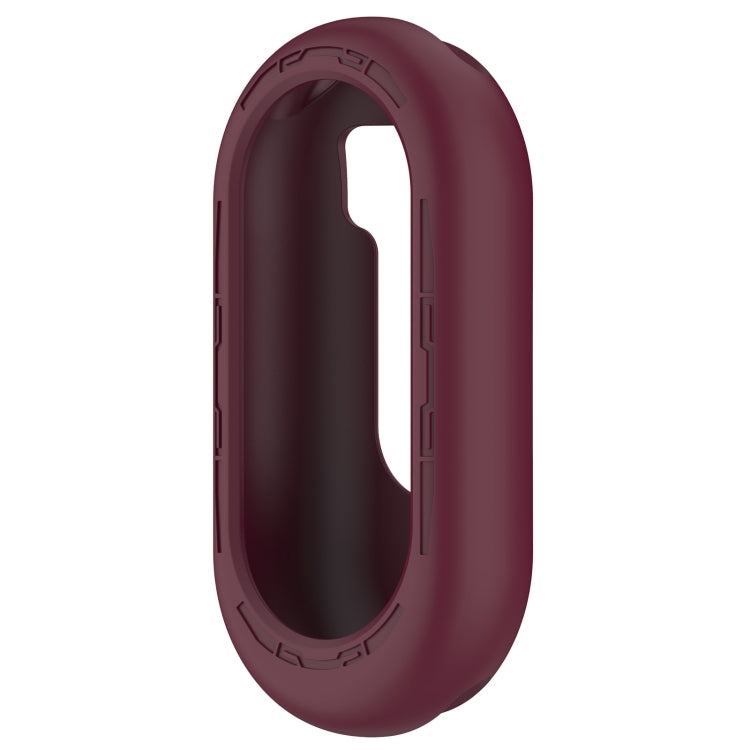 For Xiaomi Mi Band 8 Pure Color Silicone Watch Protective Case(Wine Red) - Watch Cases by PMC TechLife | Online Shopping South Africa | PMC TechLife