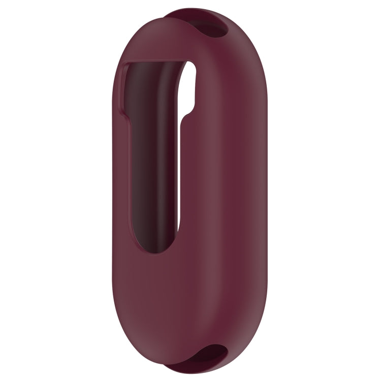 For Xiaomi Mi Band 8 Pure Color Silicone Watch Protective Case(Wine Red) - Watch Cases by PMC TechLife | Online Shopping South Africa | PMC TechLife