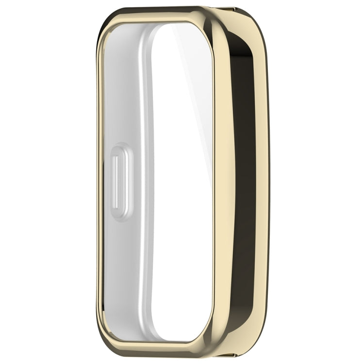 For Huawei Band 8 Full Coverage TPU Electroplating Watch Protective Case(Light Gold) - Watch Cases by PMC TechLife | Online Shopping South Africa | PMC TechLife