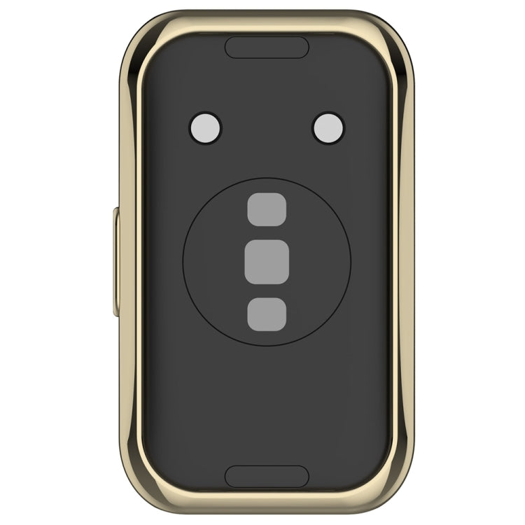 For Huawei Band 8 Full Coverage TPU Electroplating Watch Protective Case(Light Gold) - Watch Cases by PMC TechLife | Online Shopping South Africa | PMC TechLife