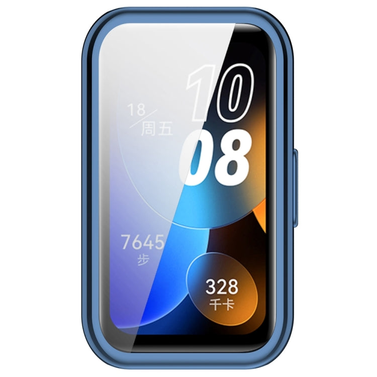 For Huawei Band 10 / 9 / 8 Full Coverage TPU Electroplating Watch Protective Case(Blue) - Watch Cases by PMC TechLife | Online Shopping South Africa | PMC TechLife | Buy Now Pay Later Mobicred