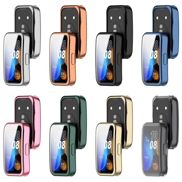 For Huawei Band 8 Full Coverage TPU Electroplating Watch Protective Case(Light Gold) - Watch Cases by PMC TechLife | Online Shopping South Africa | PMC TechLife
