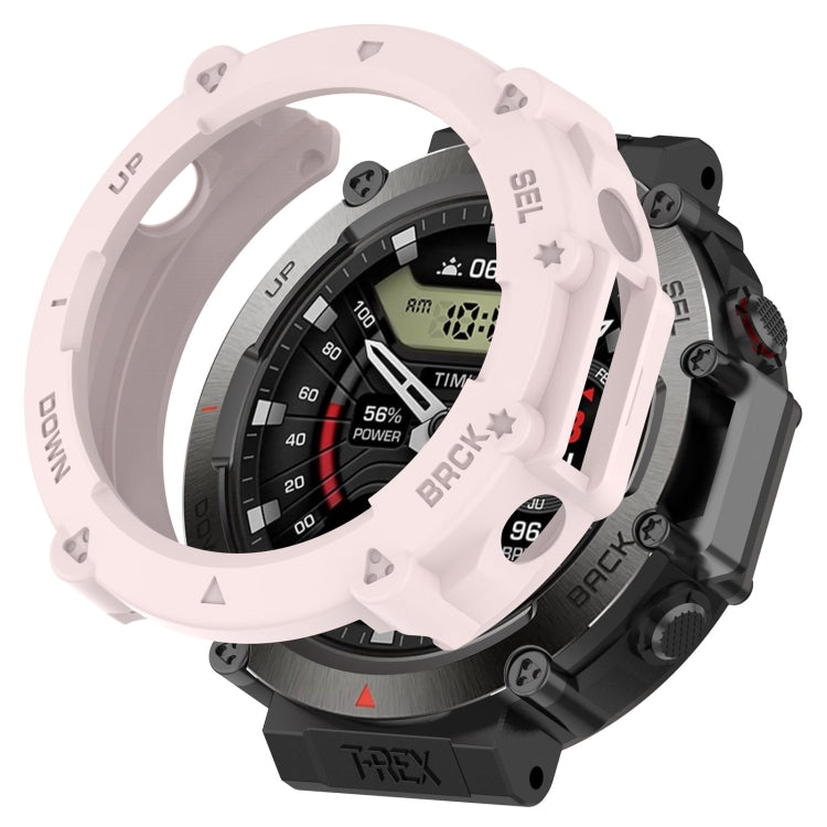For Amazfit T-Rex Ultra Armor Hollow Watch Protective Case(Light Pink) - free shipping - PMC Jewellery - Order now!
