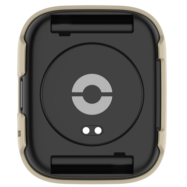 For Redmi Watch 3 Lite PC + Tempered Film Integrated Watch Protective Case(Ivory White) - Watch Cases by PMC TechLife | Online Shopping South Africa | PMC TechLife | Buy Now Pay Later Mobicred