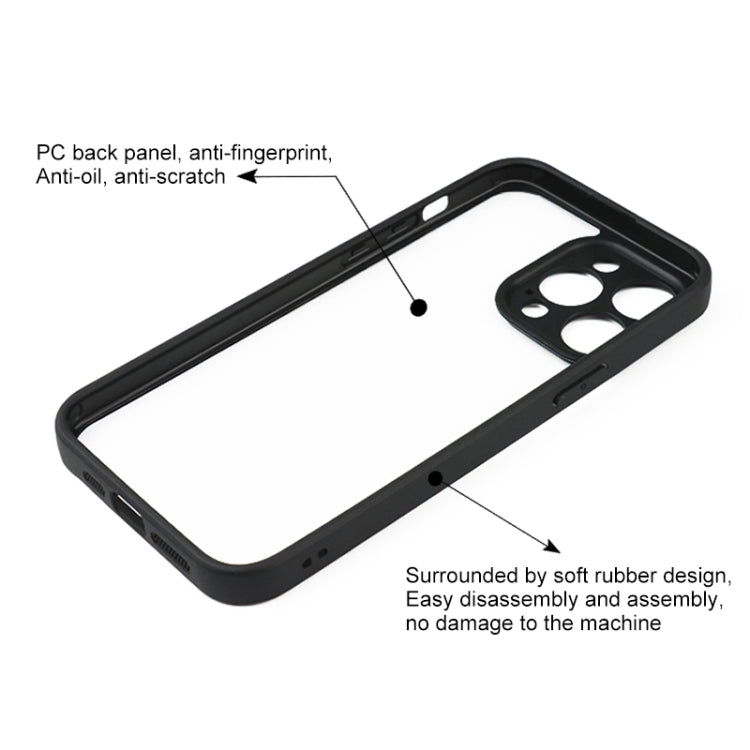 For iPhone 12 Pro Frosted TPU + Transparent PC Phone Case(Black) - free shipping - PMC TechLife - Order now!