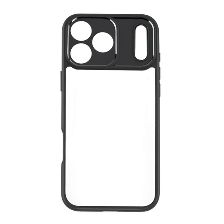 For iPhone 17 Pro Max Frosted TPU + Transparent PC Phone Case(Black) - free shipping - PMc TechLife - Order now!