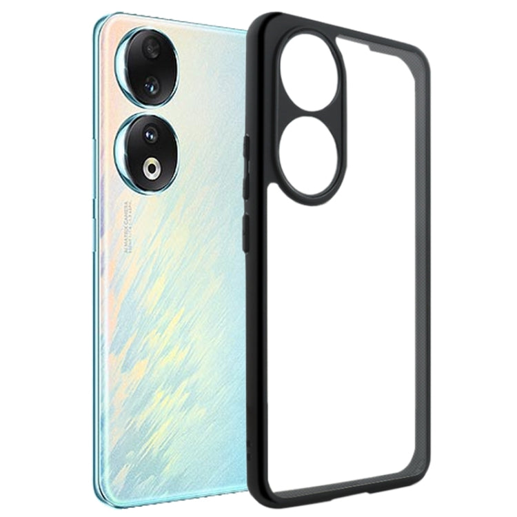 For Honor 90 Frosted TPU + Transparent PC Phone Case(Black) - Honor Cases by PMC TechLife | Online Shopping South Africa | PMC TechLife