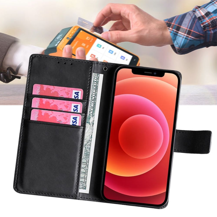 For Honor Magic6 Pro 5G Skin Feel Crocodile Magnetic Clasp Leather Phone Case(Black) - free shipping - PMC Jewellery - Order now!