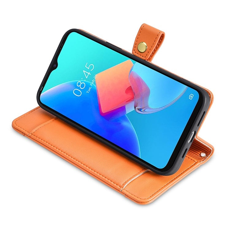 For Huawei Mate 60 Lite Sheep Texture Cross-body Zipper Wallet Leather Phone Case(Orange) - Huawei Cases by PMC TechLife | Online Shopping South Africa | PMC TechLife | Buy Now Pay Later Mobicred