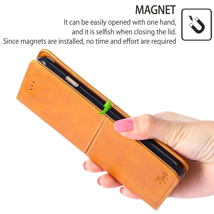 For Honor Magic6 Pro Cow Texture Magnetic Leather Phone Case(Light Brown) - Honor Cases by PMC Jewellery | Online Shopping South Africa | PMC Jewellery | Buy Now Pay Later Mobicred