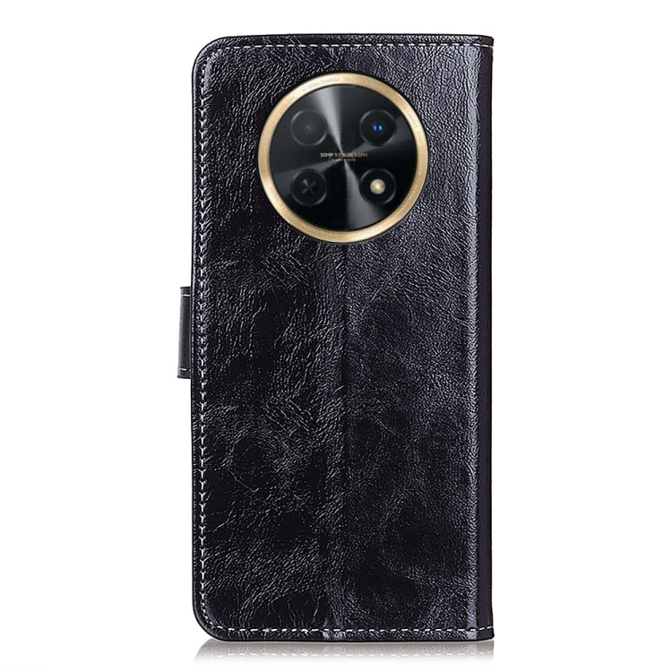 For Huawei Nova Y91 4G / Enjoy 60X Retro Crazy Horse Texture Horizontal Flip Leather Phone Case(Black) - Huawei Cases by PMC TechLife | Online Shopping South Africa | PMC TechLife