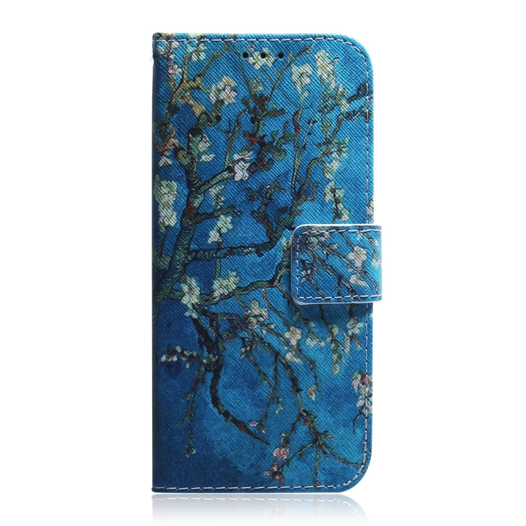 For iPhone 16e Coloured Drawing Flip Leather Phone Case(Apricot) - iPhone 16e Cases by PMC TechLife | Online Shopping South Africa | PMC TechLife | Buy Now Pay Later Mobicred
