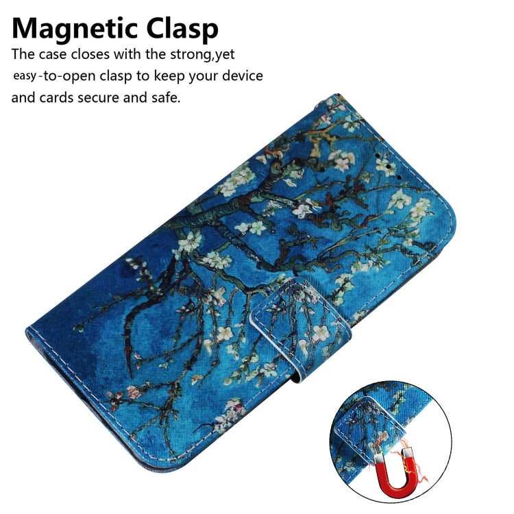 For iPhone 16e Coloured Drawing Flip Leather Phone Case(Apricot) - iPhone 16e Cases by PMC TechLife | Online Shopping South Africa | PMC TechLife | Buy Now Pay Later Mobicred