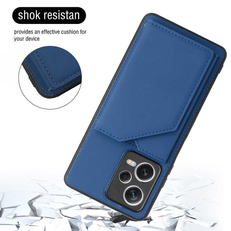 For Xiaomi Redmi Note 12 / Poco X5 5G Skin Feel PU + TPU + PC Card Slots Phone Case(Royal Blue) - Xiaomi Cases by PMC TechLife | Online Shopping South Africa | PMC TechLife | Buy Now Pay Later Mobicred