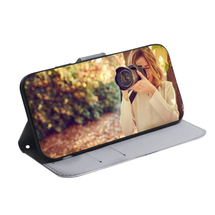 For Xiaomi Poco M6 Pro 4G Coloured Drawing Flip Leather Phone Case(White Wolf) - Xiaomi Cases by PMC TechLife | Online Shopping South Africa | PMC TechLife | Buy Now Pay Later Mobicred
