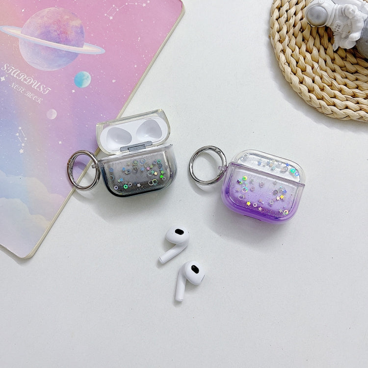 For AirPods Pro 2 Transparent Glitter Bluetooth Earphone Protective Case(Red) - free shipping - PMC Jewellery - Order now!