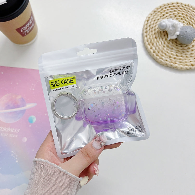 For AirPods Pro 2 Transparent Glitter Bluetooth Earphone Protective Case(Red) - free shipping - PMC Jewellery - Order now!
