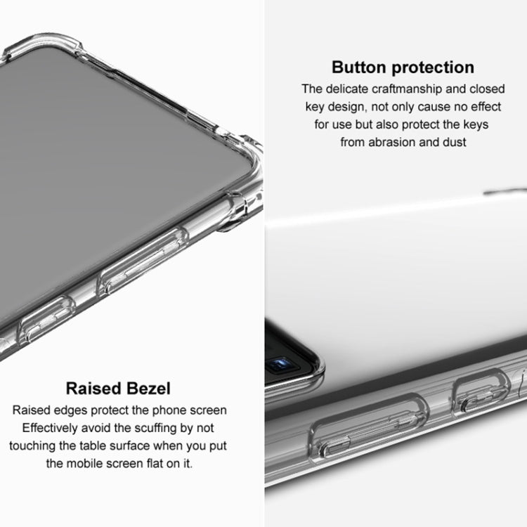 For Nothing Phone2 5G imak Shockproof Airbag TPU Phone Case(Transparent Black) - Nothing Cases by imak | Online Shopping South Africa | PMC Jewellery | Buy Now Pay Later Mobicred