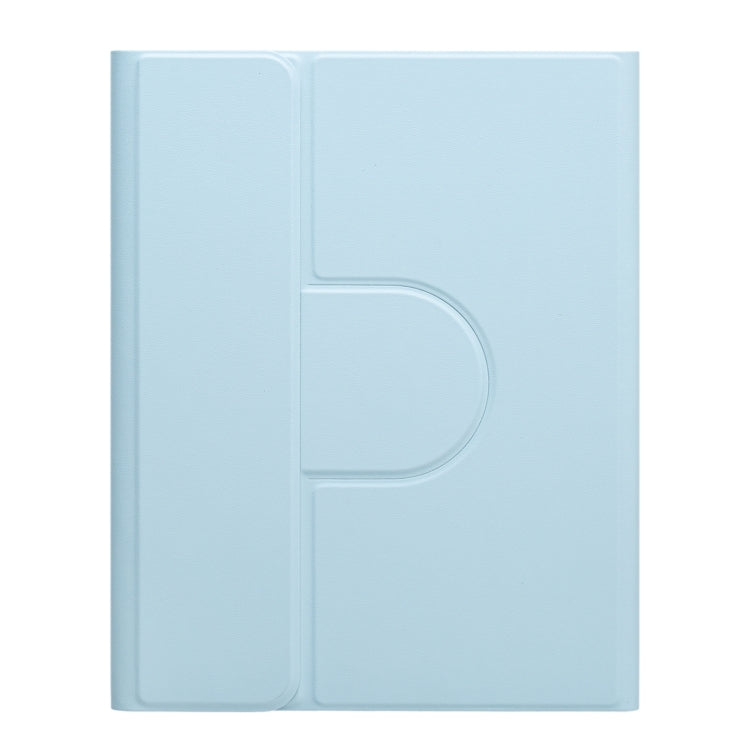 For iPad Air 2022 / iPad Pro 11 2021 Three-color Backlight Black 360 Degree Rotatable Bluetooth Keyboard Leather Case(Sky Blue) - Universal by PMC TechLife | Online Shopping South Africa | PMC TechLife