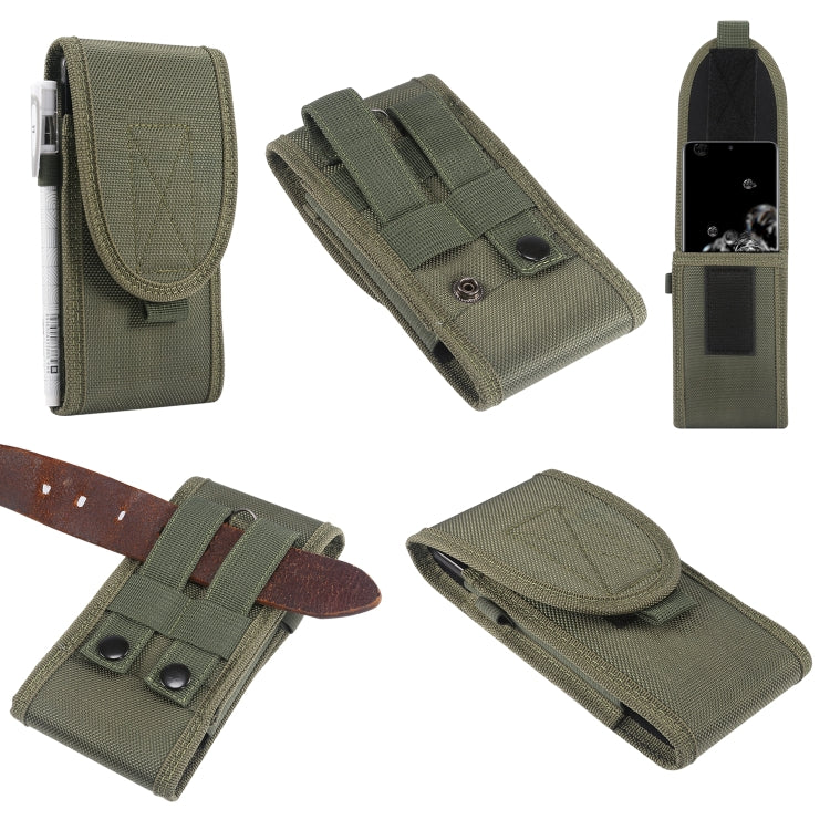 For 6.7 inch and Below Phones Multifunctional Universal Vertical Nylon Fabric Waist Bag Tactical Belt Bag(Green) - free shipping - PMC TechLife - Order now!