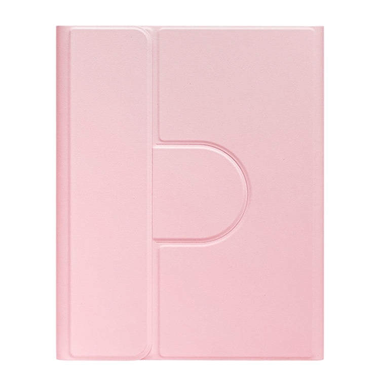 For iPad 10th Gen 10.9 2022 Round Button 360 Degree Rotatable Bluetooth Keyboard Leather Case(Pink) - Universal by PMC TechLife | Online Shopping South Africa | PMC TechLife