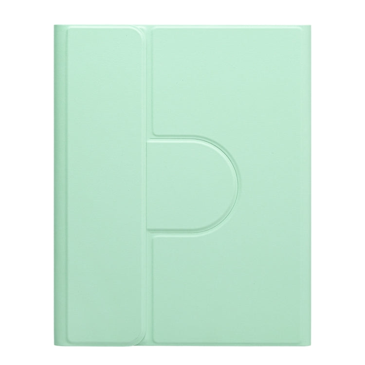 For iPad 10.2 2021 / Air 2019 Round Button 360 Degree Rotatable Bluetooth Keyboard Leather Case(Mint Green) - Universal by PMC TechLife | Online Shopping South Africa | PMC TechLife
