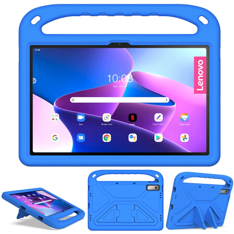 For Lenovo Pad Pro 2021 TB-J716F Handle Portable EVA Shockproof Tablet Case(Blue) - Lenovo by PMC TechLife | Online Shopping South Africa | PMC TechLife | Buy Now Pay Later Mobicred