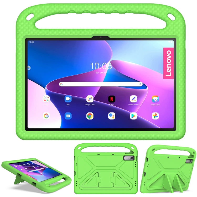For Lenovo Pad Pro 2021 TB-J716F Handle Portable EVA Shockproof Tablet Case(Green) - Lenovo by PMC TechLife | Online Shopping South Africa | PMC TechLife | Buy Now Pay Later Mobicred