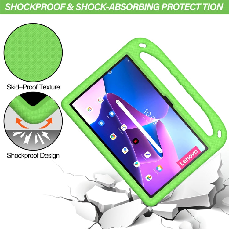For Lenovo Pad Pro 2021 TB-J716F Handle Portable EVA Shockproof Tablet Case(Green) - Lenovo by PMC TechLife | Online Shopping South Africa | PMC TechLife | Buy Now Pay Later Mobicred