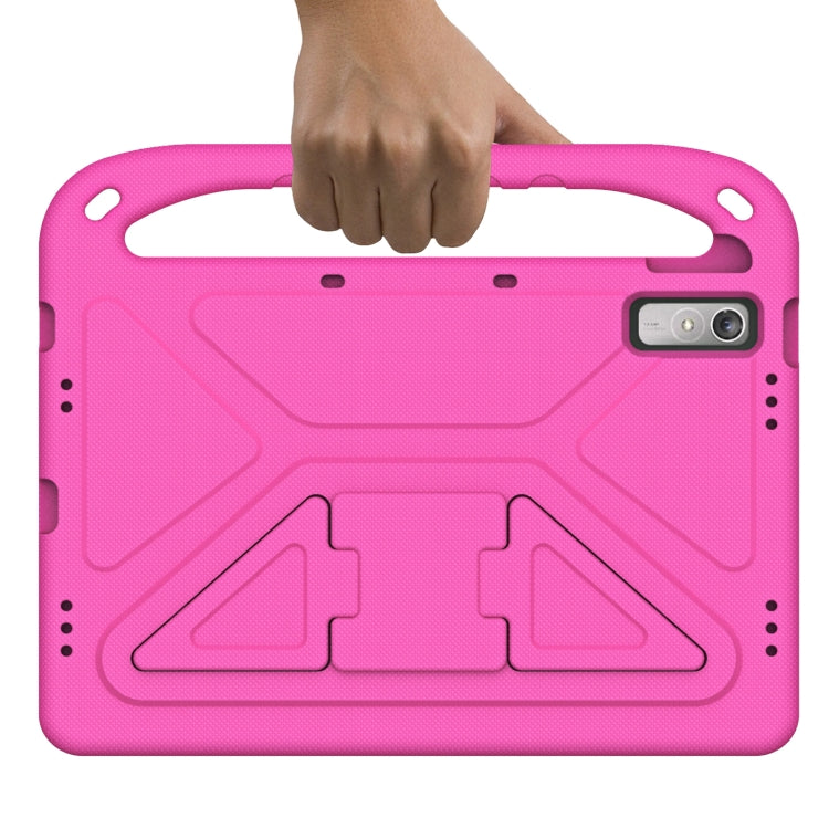 For Lenovo Pad Pro 2021 TB-J716F Handle Portable EVA Shockproof Tablet Case(Rose Red) - Lenovo by PMC TechLife | Online Shopping South Africa | PMC TechLife | Buy Now Pay Later Mobicred
