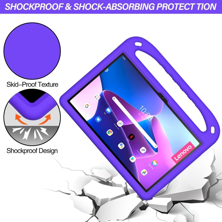 For Lenovo Pad Pro 2021 TB-J716F Handle Portable EVA Shockproof Tablet Case(Purple) - free shipping - PMC TechLife - Order now!